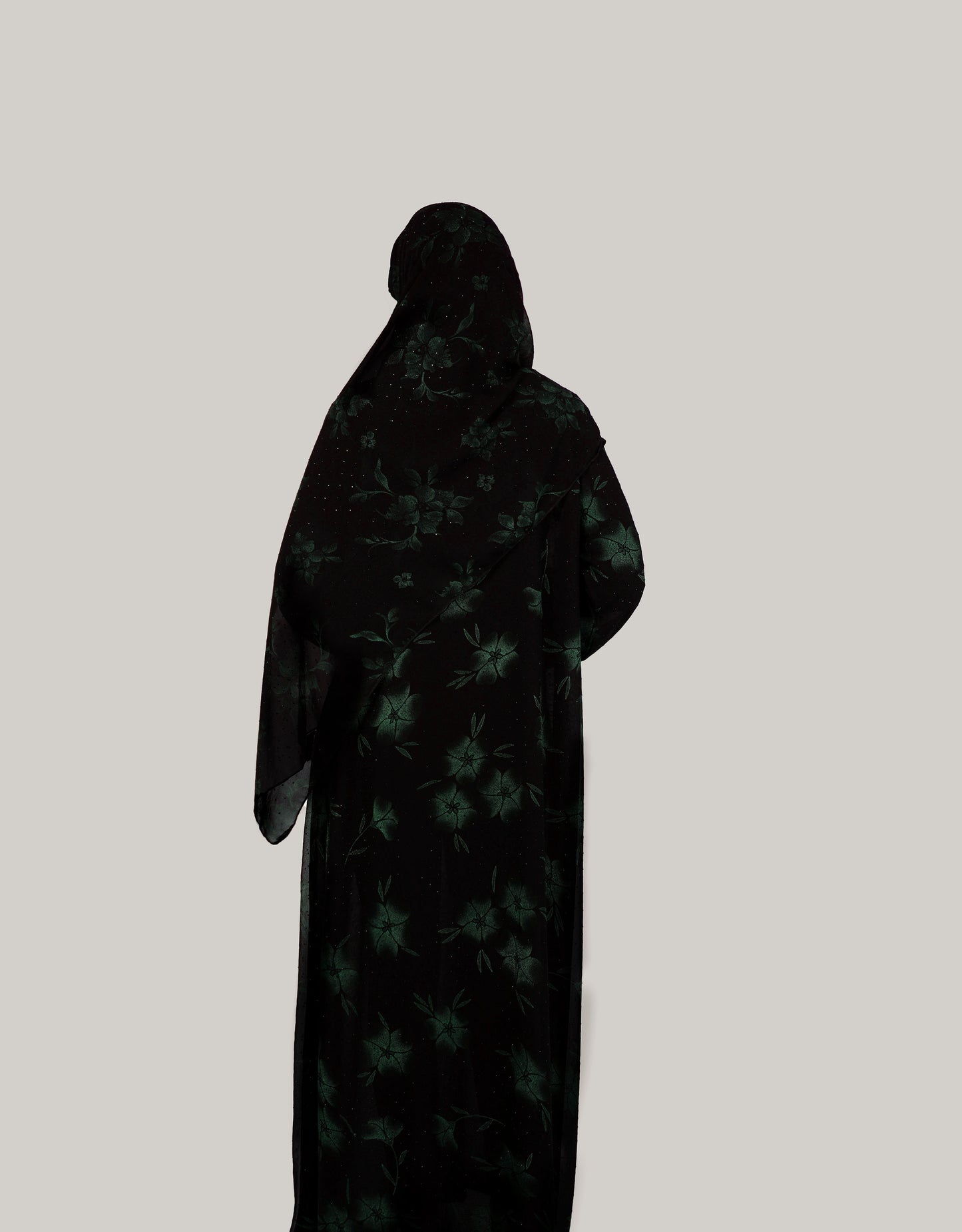 Blossom Closed Abaya - Blue, Gold, Pink, Green