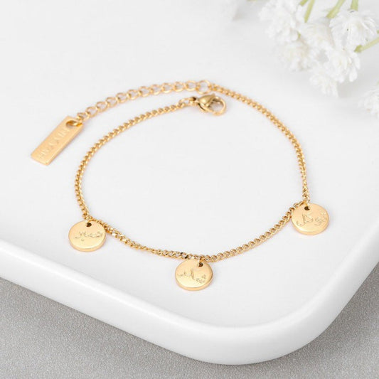 Patience, Gratitude & Trust in God Bracelet