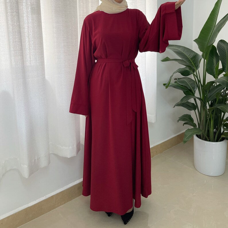Maroon Essential Abaya