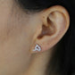 Arabic Initial Stud Earrings